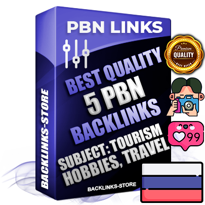 5 Eternal professional backlinks from Private Blog Networks (PBN) on Russian sites with the topics: Recreation and entertainment, Tourism and travel, Hobbies and interests. Free 100% indexing of all backlinks with quality guarantee
